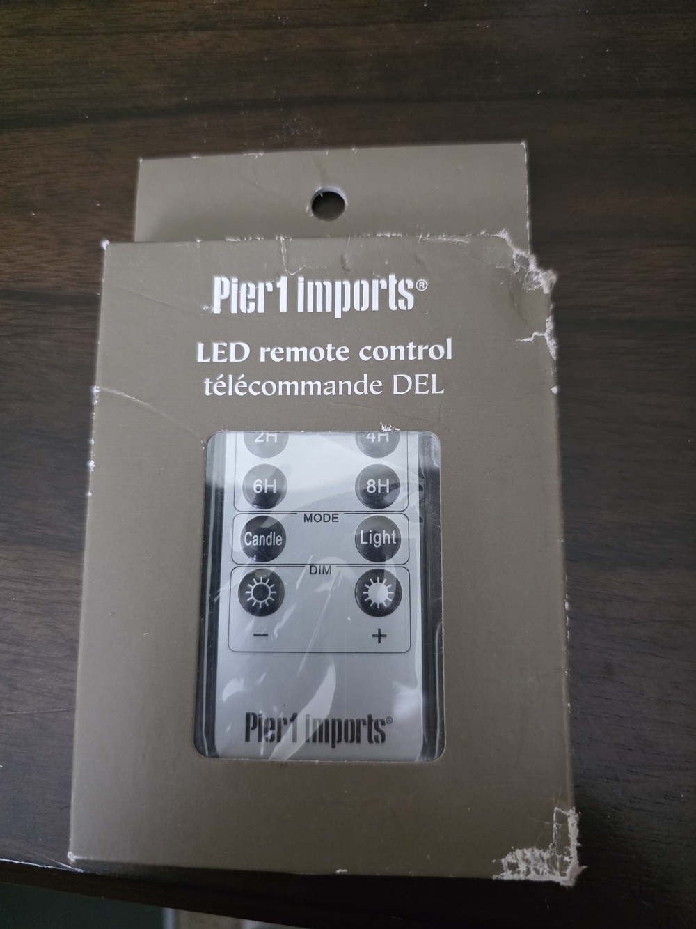 Pier 1 Imports Gold LED Remote Control Brand New In The Box